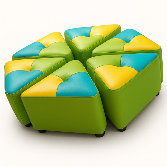 Puff Atrio para niños Verde Lima