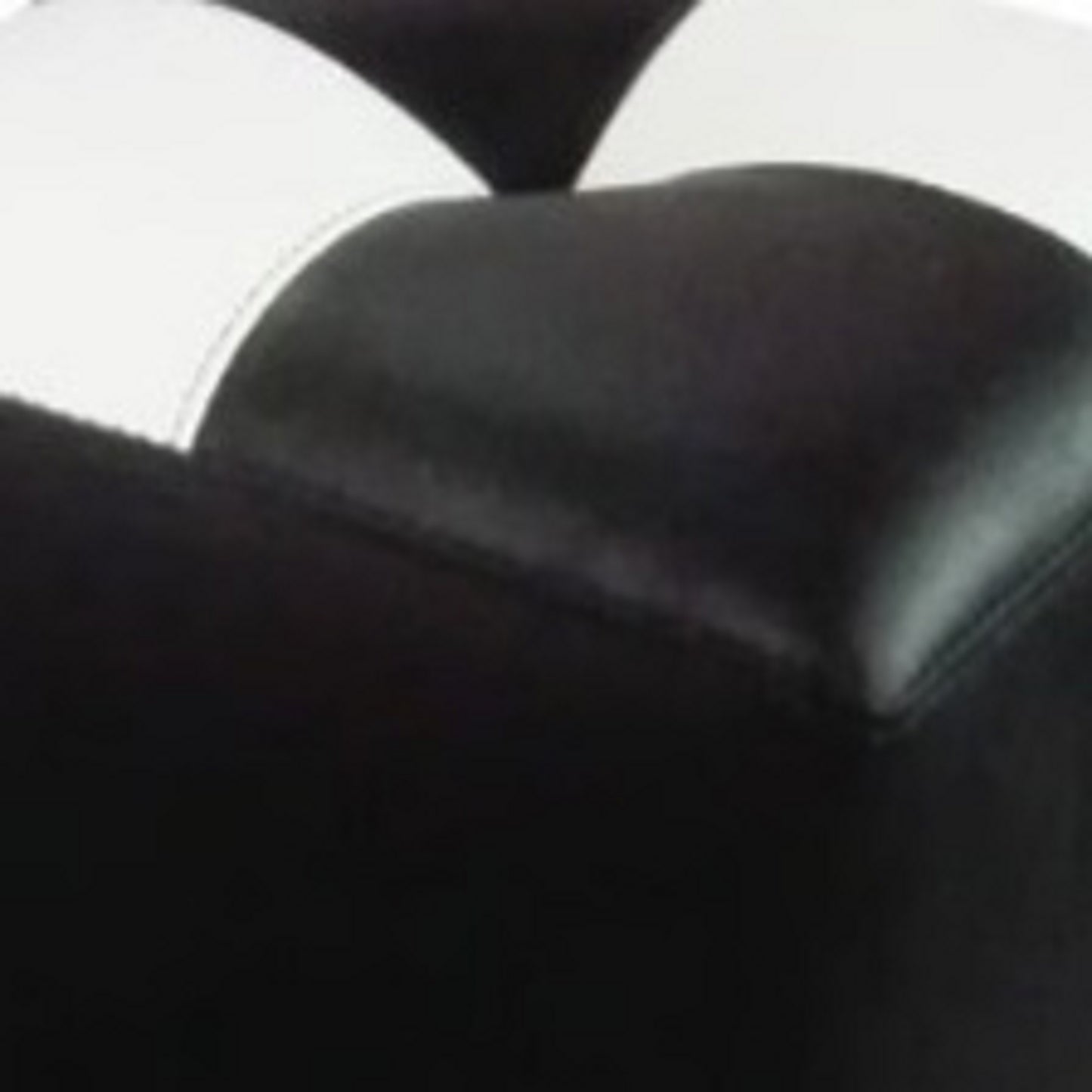 Puff Cubo 42x40x40 Ajedrezado Blanco y Negro