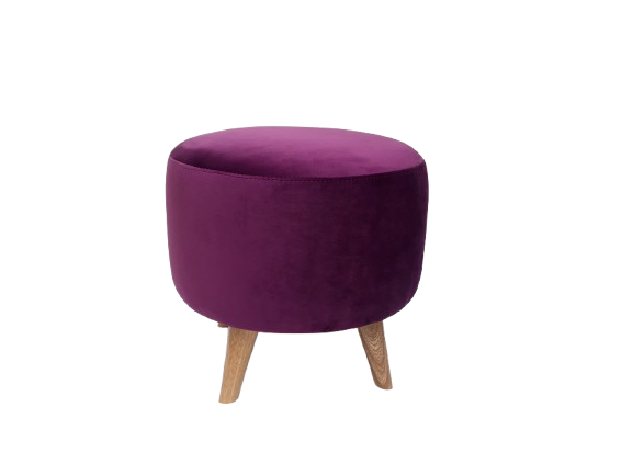 Puff Circular fantasy Violeta