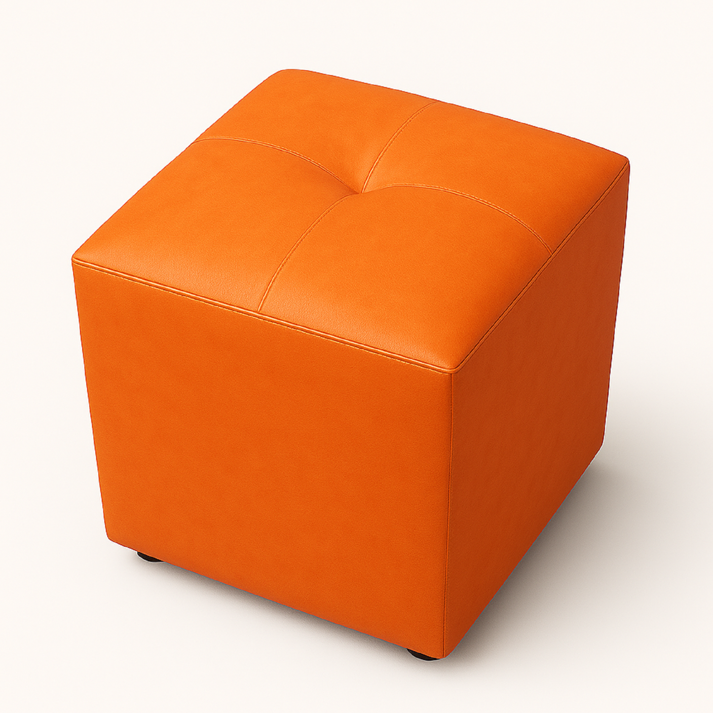 Puff Cubo 40x40x42 Mandarina