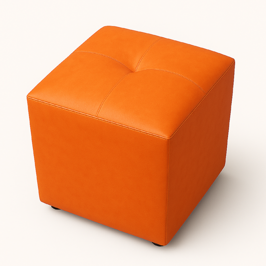 Puff Cubo 40x40x42 Mandarina