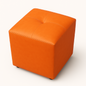 Puff Cubo 40x40x42 Mandarina