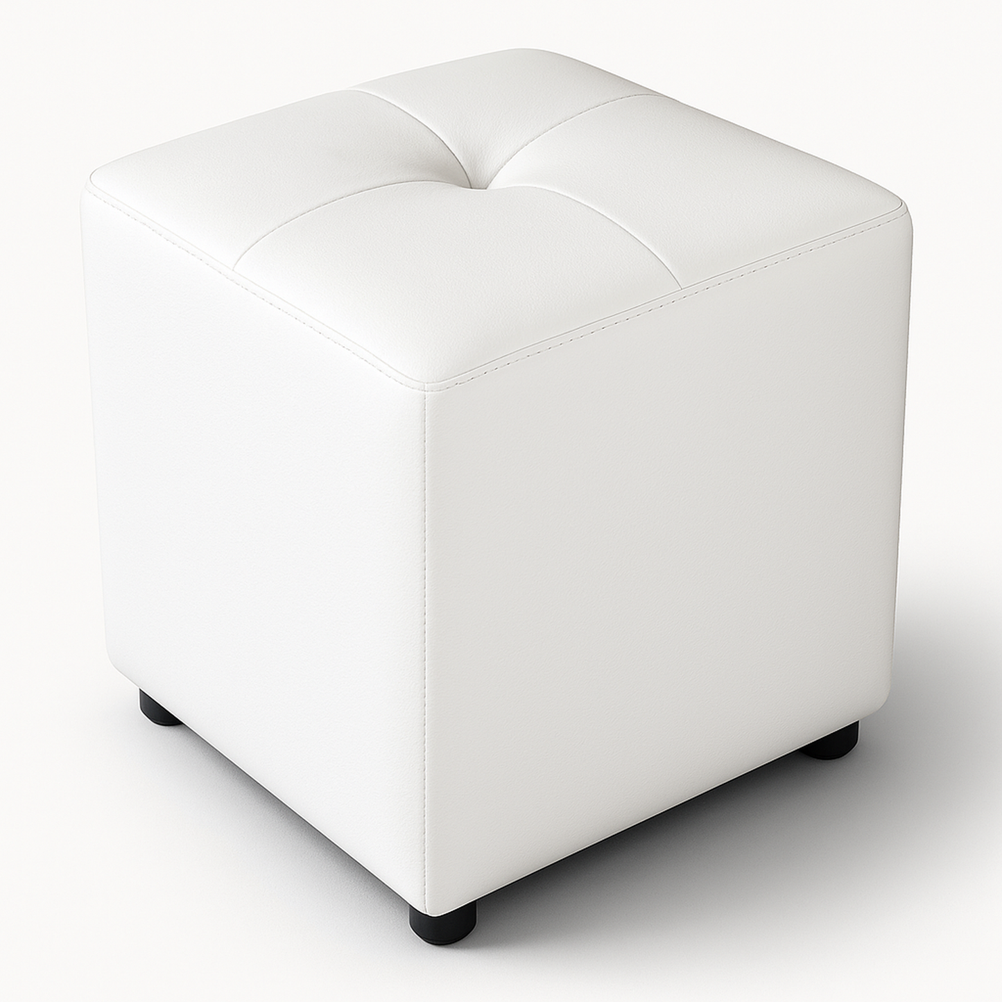 Puff Cubo 40x40x42 Blanco