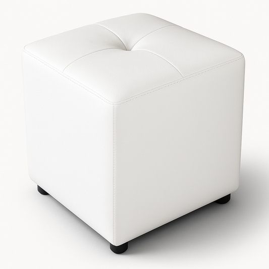 Puff Cubo 40x40x42 Blanco