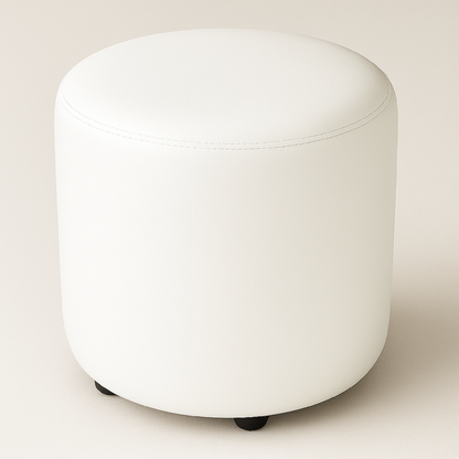 Puff Circular Blanco