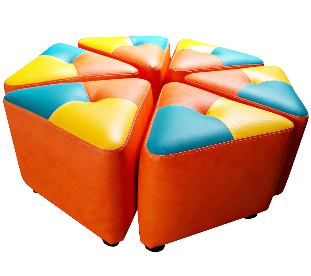 Puff Atrio para niños Naranja