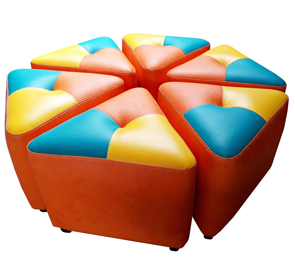 Puff Atrio para niños Naranja