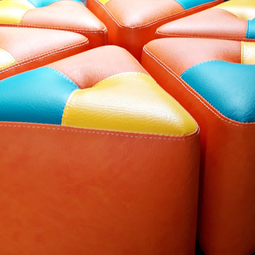 Puff Atrio para niños Naranja