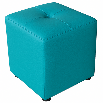 Puff Cubo 40x40x42 - Aguamarina