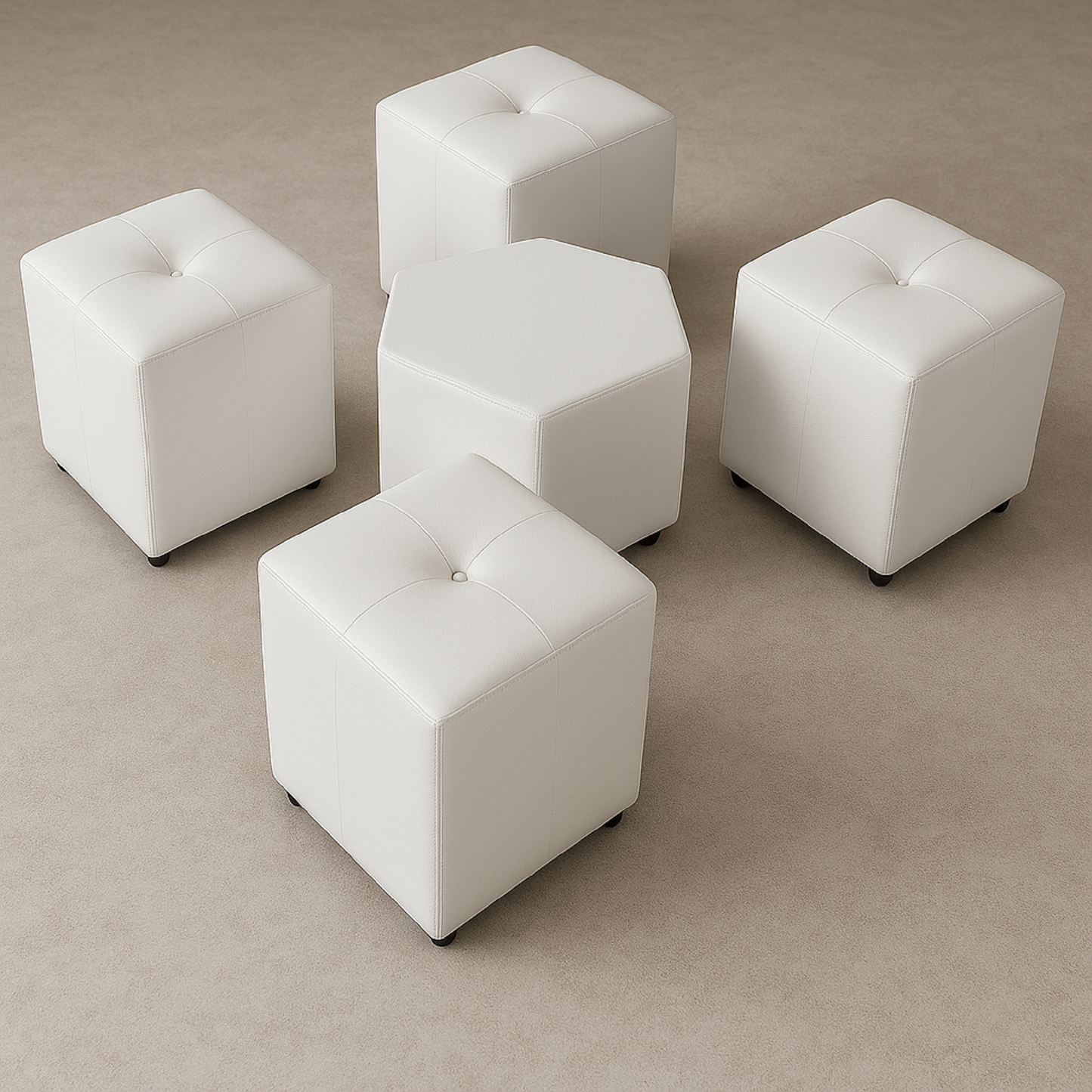 Sala Lounge 4 Puestos Blanco