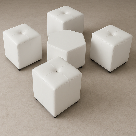 Sala Lounge 4 Puestos Blanco