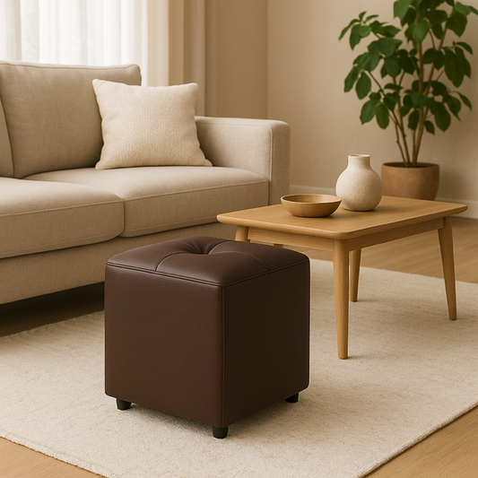 Puff Cubo 40x40x42 Tonos oscuros