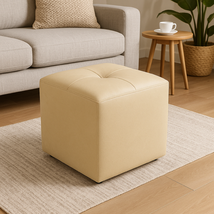 Puff Cubo 40x40x42 Beige