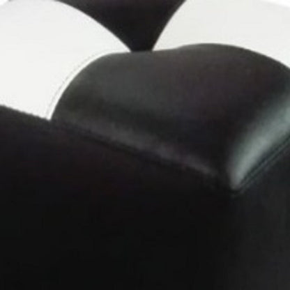 Puff Cubo 42x40x40 Ajedrezado Blanco y Negro