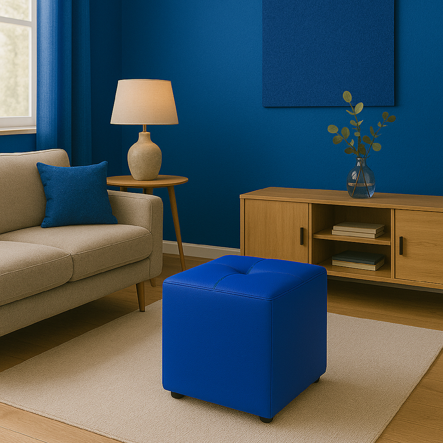 Puff Cubo 40x40x42 Indigo