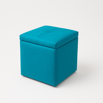Puff Baúl un puesto Aguamarina