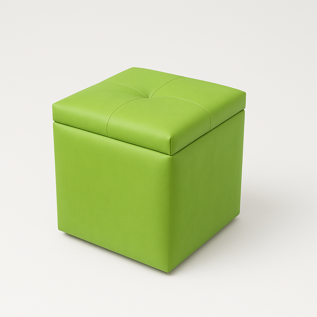 Puff Baúl un puesto Verde Lima