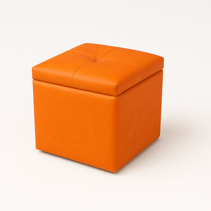 Puff Baúl un puesto Mandarina