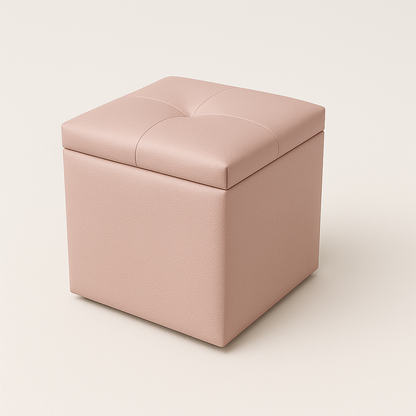 Puff Baúl un puesto Rosado