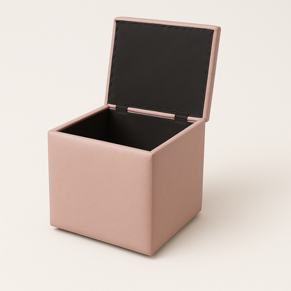 Puff Baúl un puesto Rosado