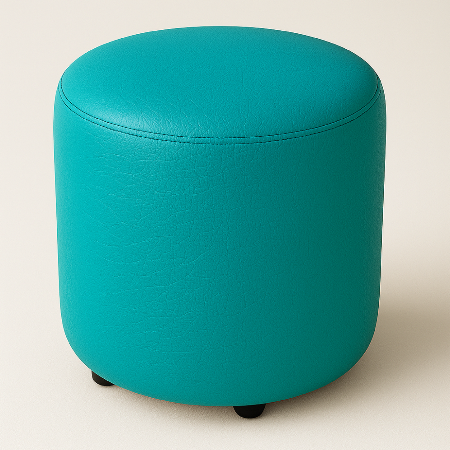 Puff Circular Aguamarina