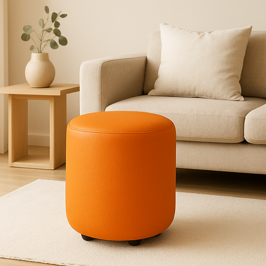 Puff Circular Naranja