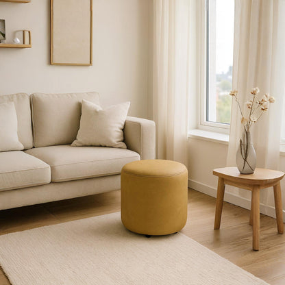 Puff Circular Vainilla