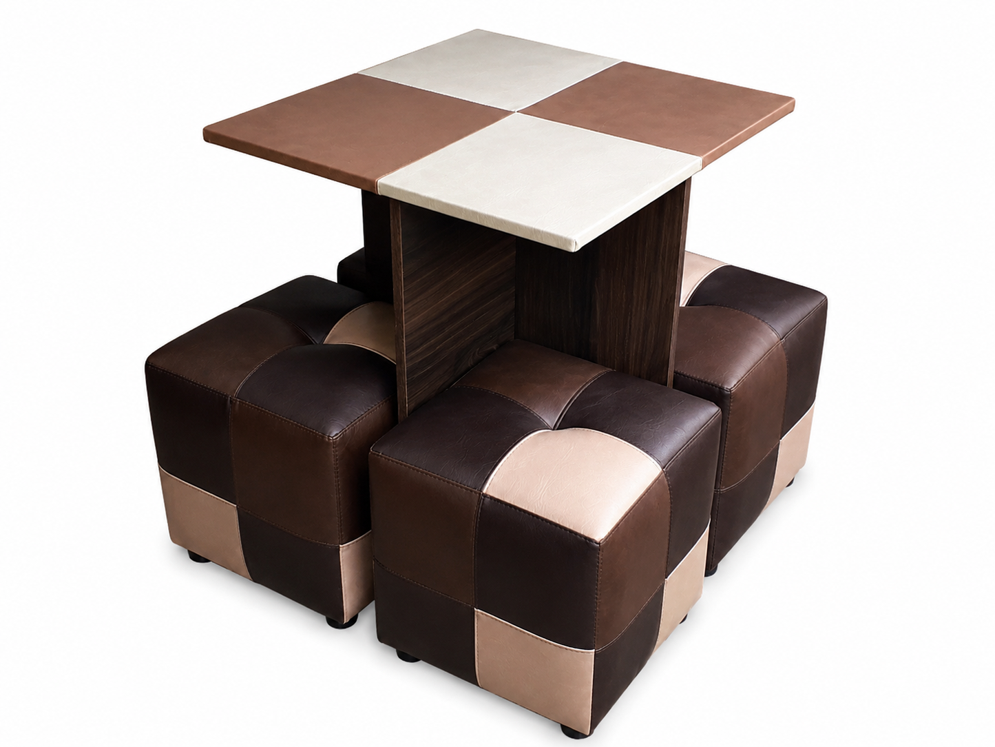 Set Atrio Multicolor | Mesa + Puff