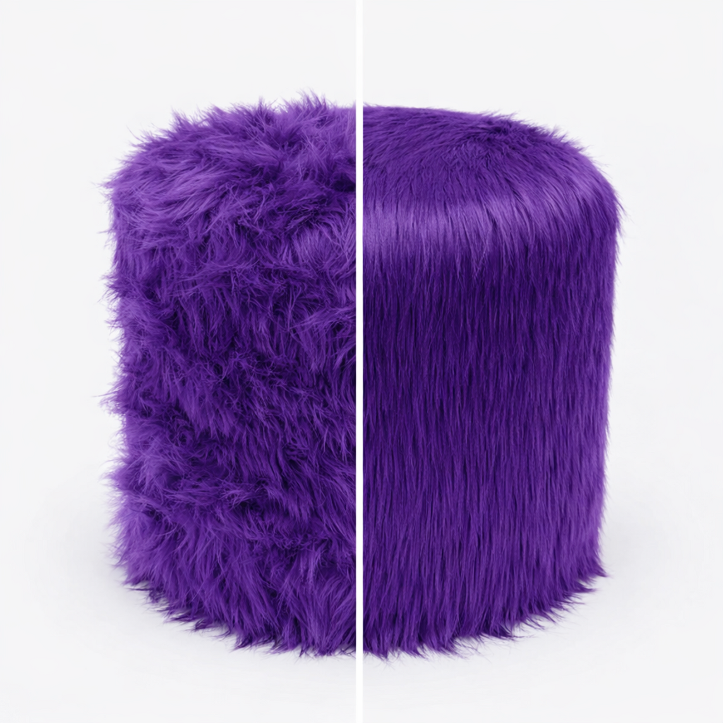 Puff circular teddy