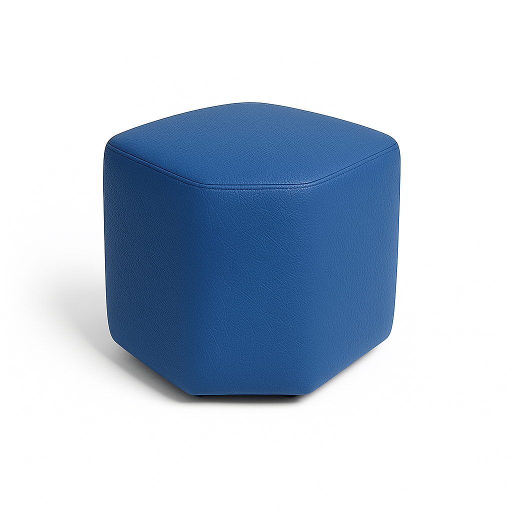 Puff Hexagonal Azul Rey40*40*42