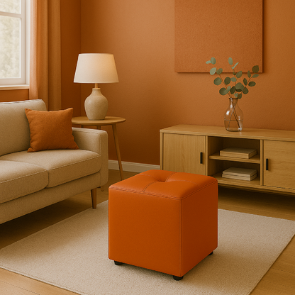 Puff Cubo 40x40x42 Terracota