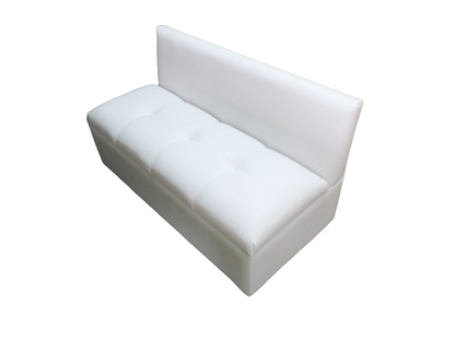 Puff con espaldar Blanco