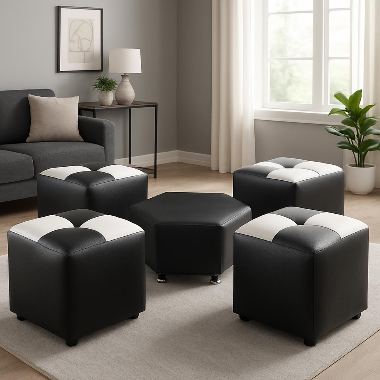 Sala Lounge 4 Puestos Ajedrezado