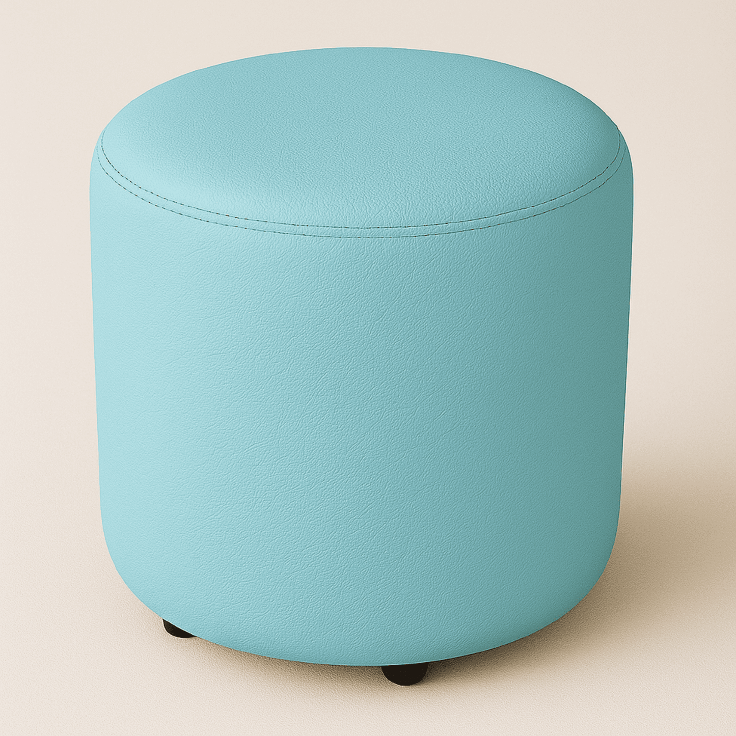 Puff Circular Azul Celeste