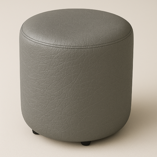 Puff Circular Gris claro