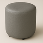 Puff Circular Gris claro