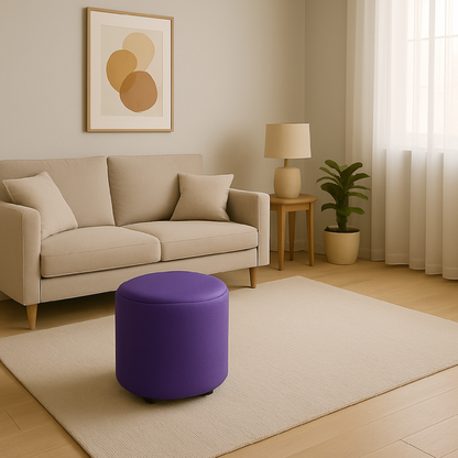 Puff Circular Violeta